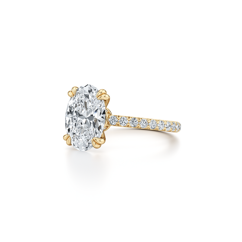 Audrey JD Signature Oval Cut Lab Diamond Engagement Ring image 2