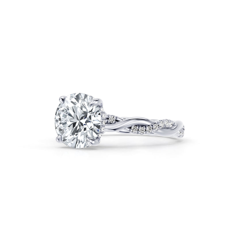 Ivy JD Heritage Solitaire Lab Diamond Engagement Ring image 2