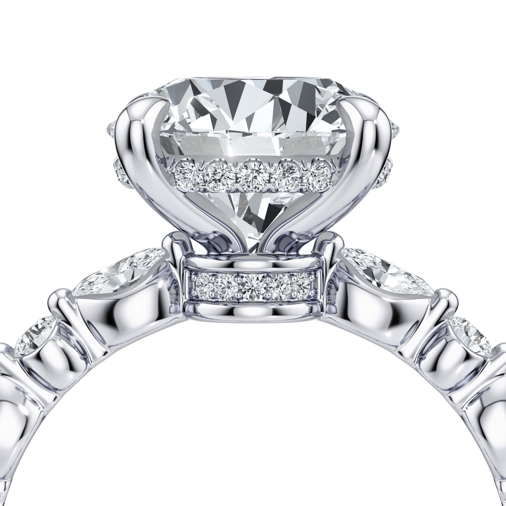 Vivienne Heritage Solitaire Lab Diamond Engagement Ring image 5