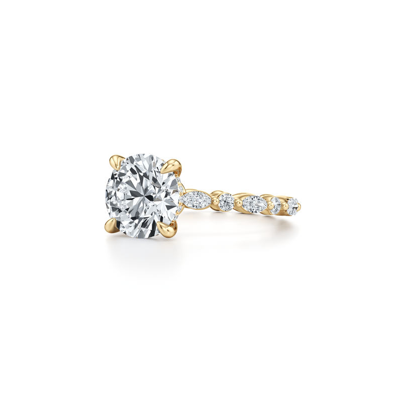 Vivienne Heritage Solitaire Lab Diamond Engagement Ring image 7