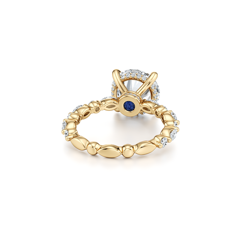 Vivienne Heritage Solitaire Lab Diamond Engagement Ring image 8