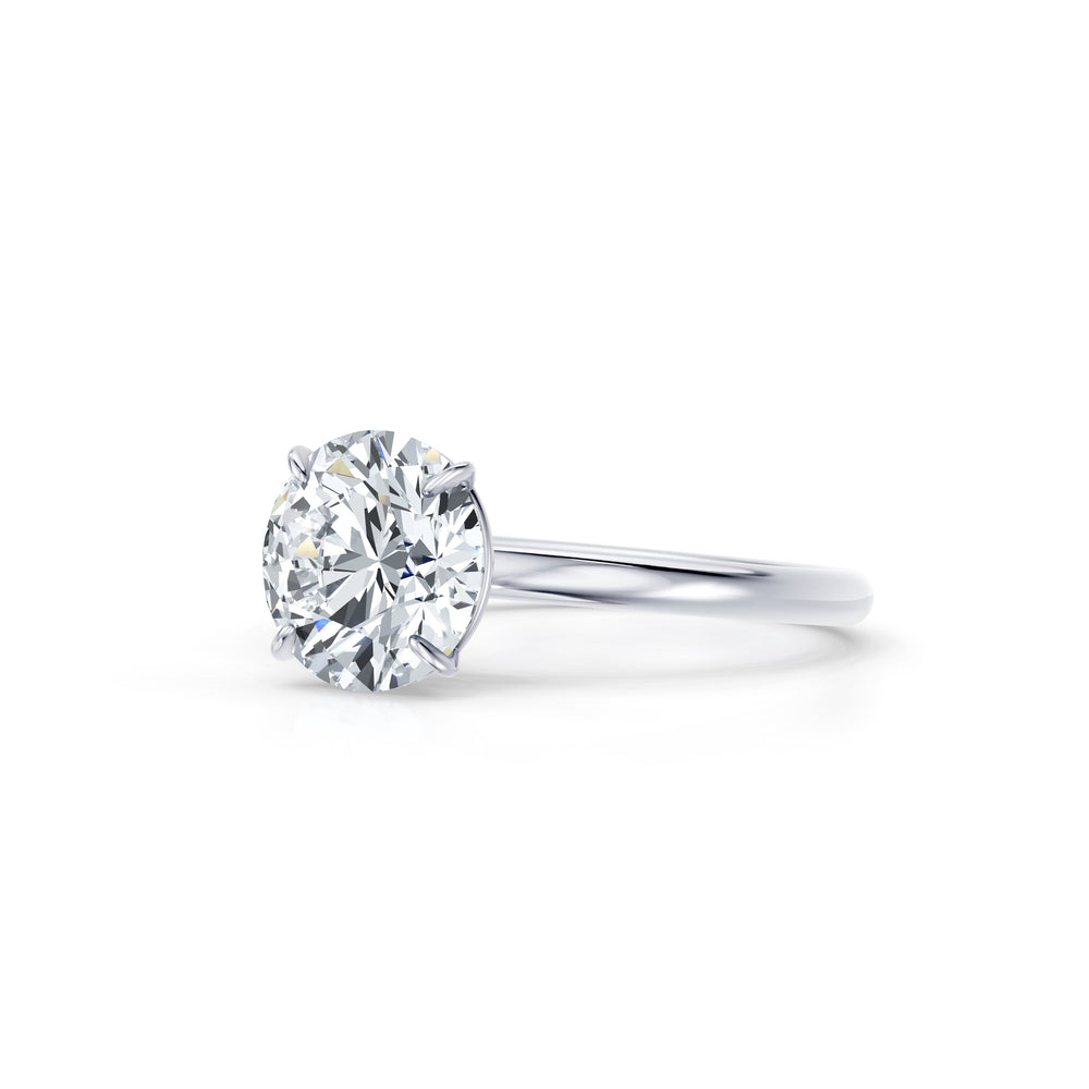 Claire Round Brilliant Cut Lab Diamond Solitaire Engagement Ring image 2