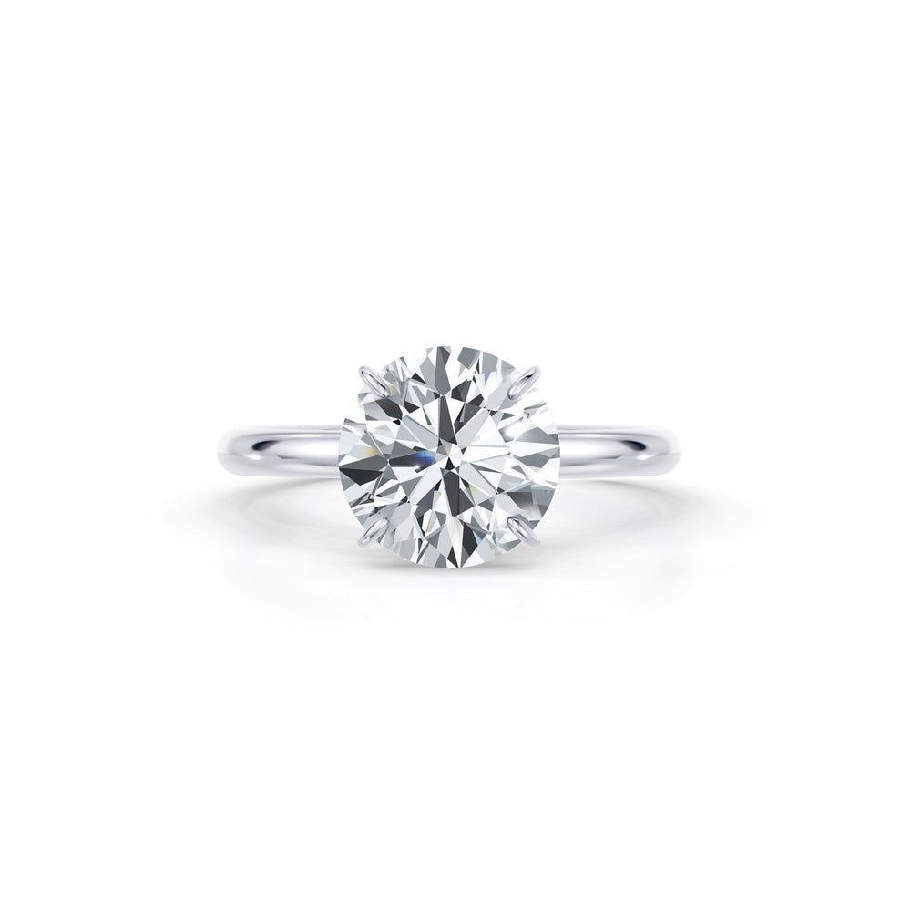 Claire Round Brilliant Cut Lab Diamond Solitaire Engagement Ring image 1