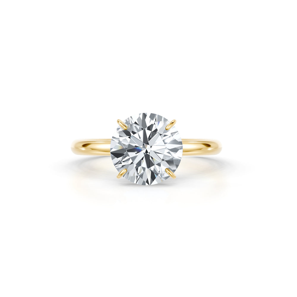 Claire Round Brilliant Cut Lab Diamond Solitaire Engagement Ring image 1