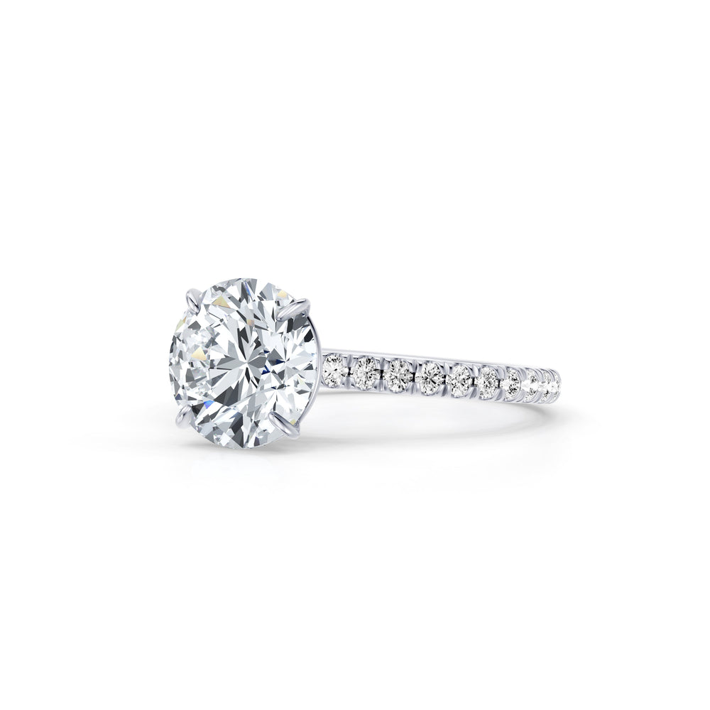 Claire Round Brilliant Cut Lab Diamond Solitaire Engagement Ring image 2