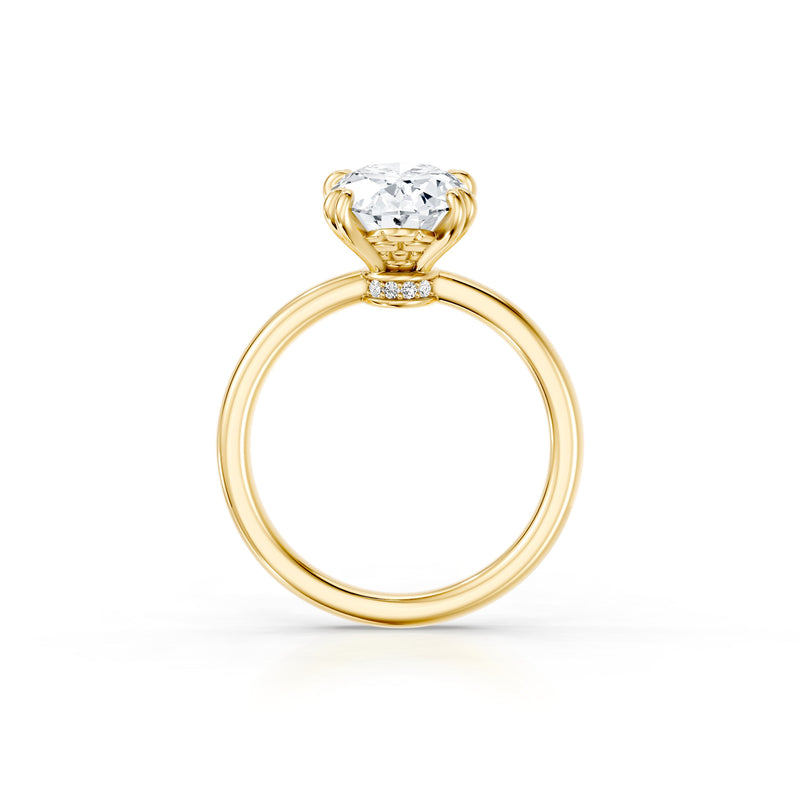 Soho Oval Cut Solitaire Lab Diamond Engagement Ring image 4