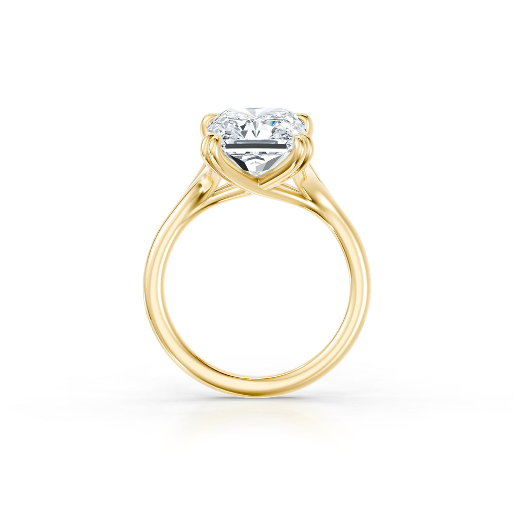High Jewelry | Jane Radiant Cut Lab Diamond Solitaire Engagement Ring image 4
