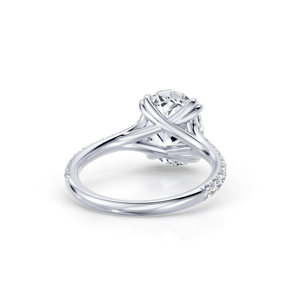 Jane Oval Cut Lab Diamond Solitaire Engagement Ring image 3