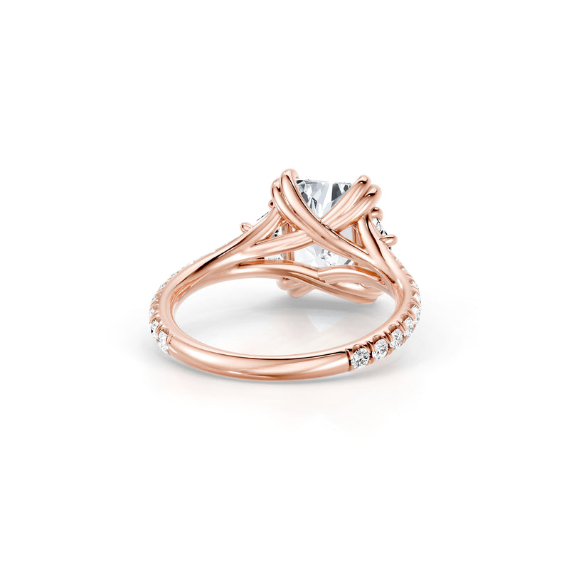 Jane Trapezoid Three Stone Lab Diamond Engagement Ring image 13