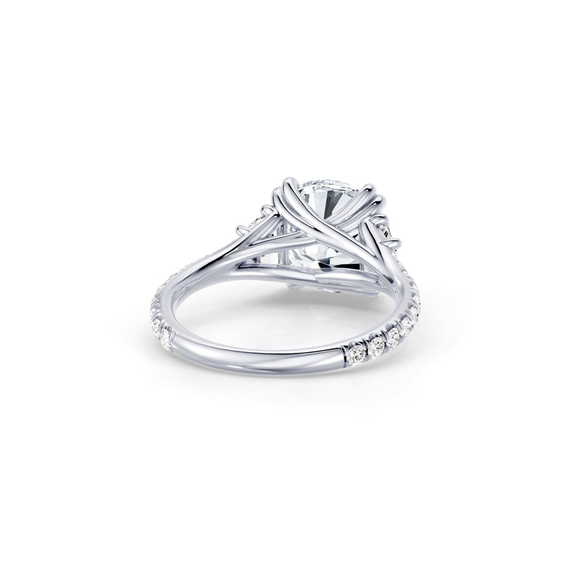 Jane Trapezoid Three Stone Lab Diamond Engagement Ring image 23