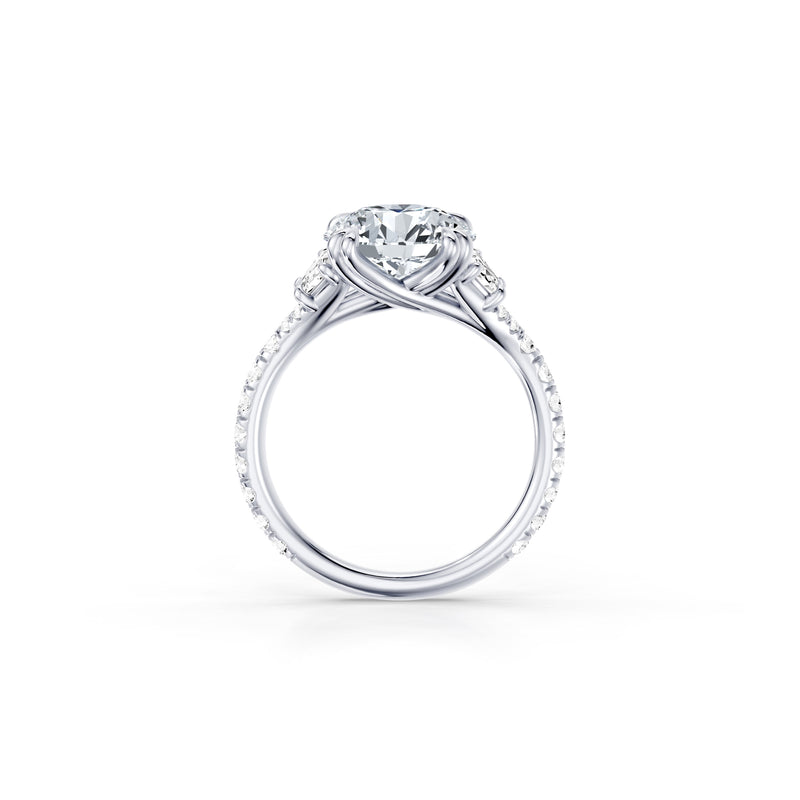 Jane Trapezoid Three Stone Lab Diamond Engagement Ring image 24