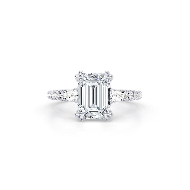 Jane Tapered Baguette Three Stone Lab Diamond Engagement Ring image 41
