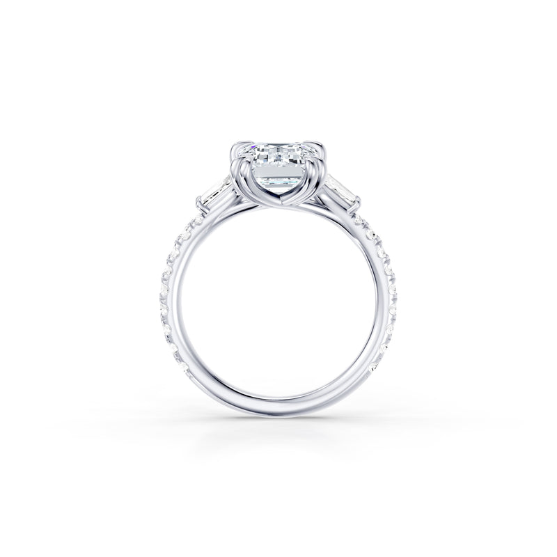 Jane Tapered Baguette Three Stone Lab Diamond Engagement Ring image 44