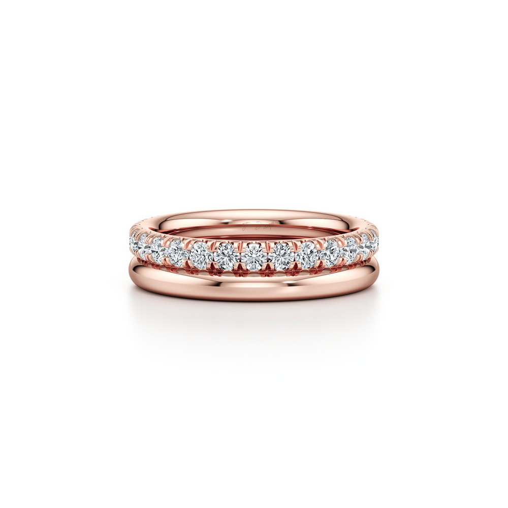 Elle 6MM Dual Lab Diamond Band image 6
