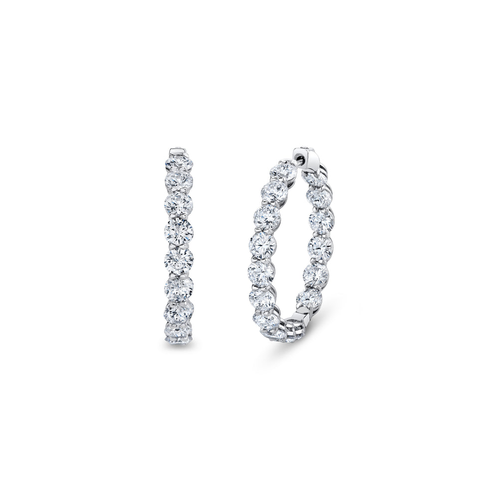 Olivia Lab Diamond Bold Inside Out Hoops image 13