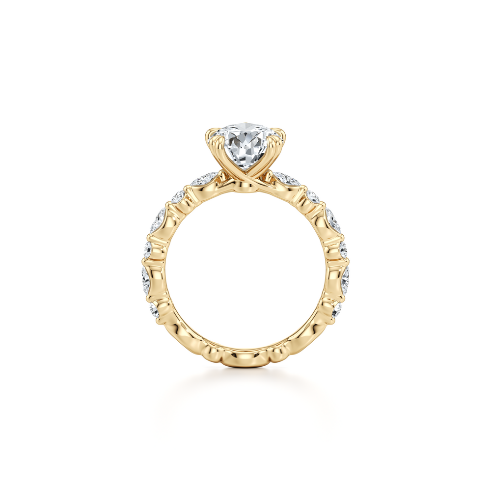 Vivienne Pear Solitaire Lab Diamond Engagement Ring image 3