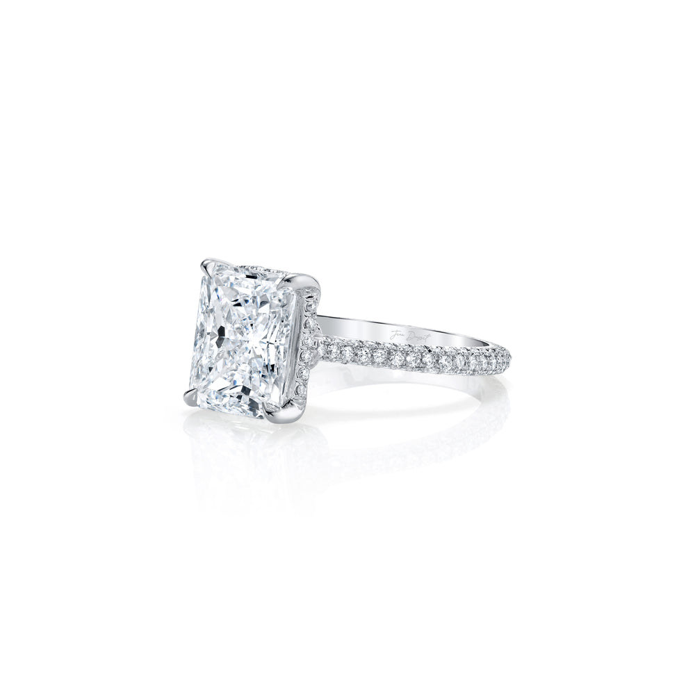 Chelsea Radiant Solitaire Lab Diamond Engagement Ring image 2