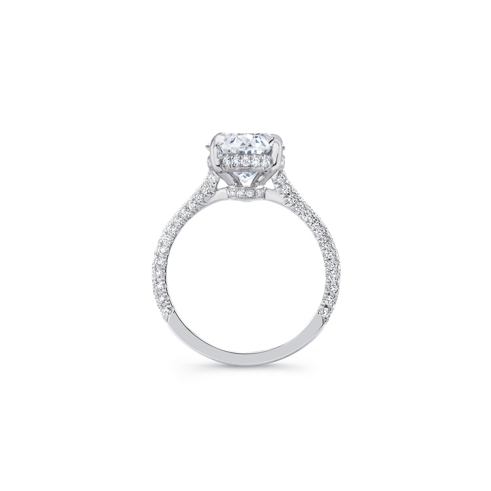 Chelsea Radiant Solitaire Lab Diamond Engagement Ring image 3