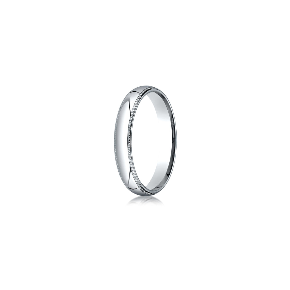 Men's Classic Quarter Round Wedding Band With Milgrain image 7