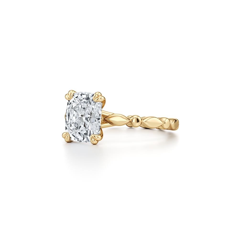 Vivienne Cushion Solitaire Lab Diamond Engagement Ring image 2
