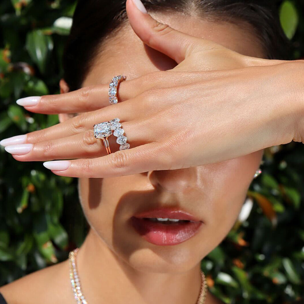Elle Cushion Solitaire Lab Diamond Engagement Ring image 6