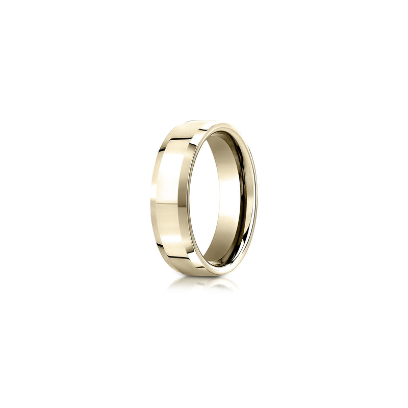 Modern Beveled Men's Wedding Band image 13