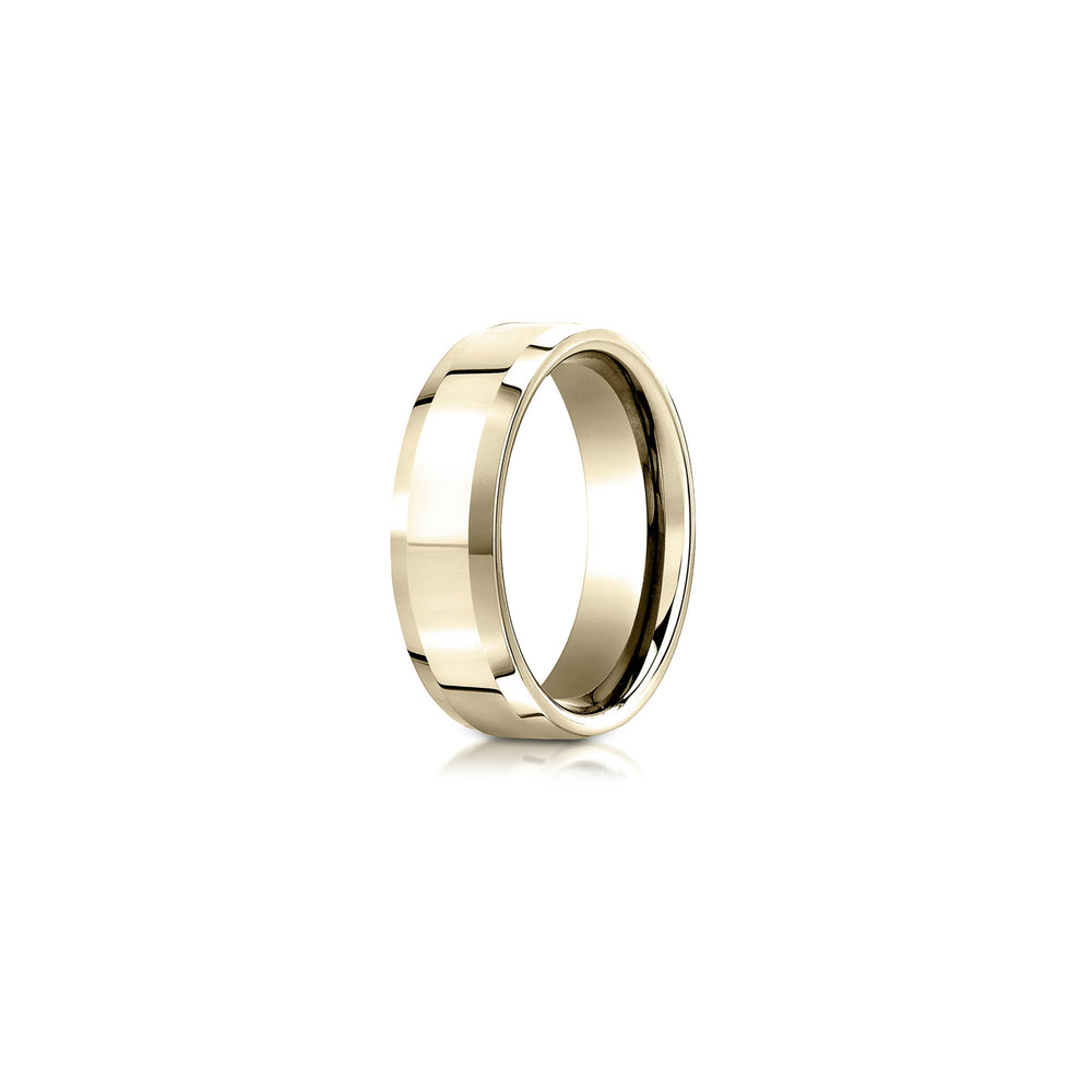 Modern Beveled Men's Wedding Band image 14