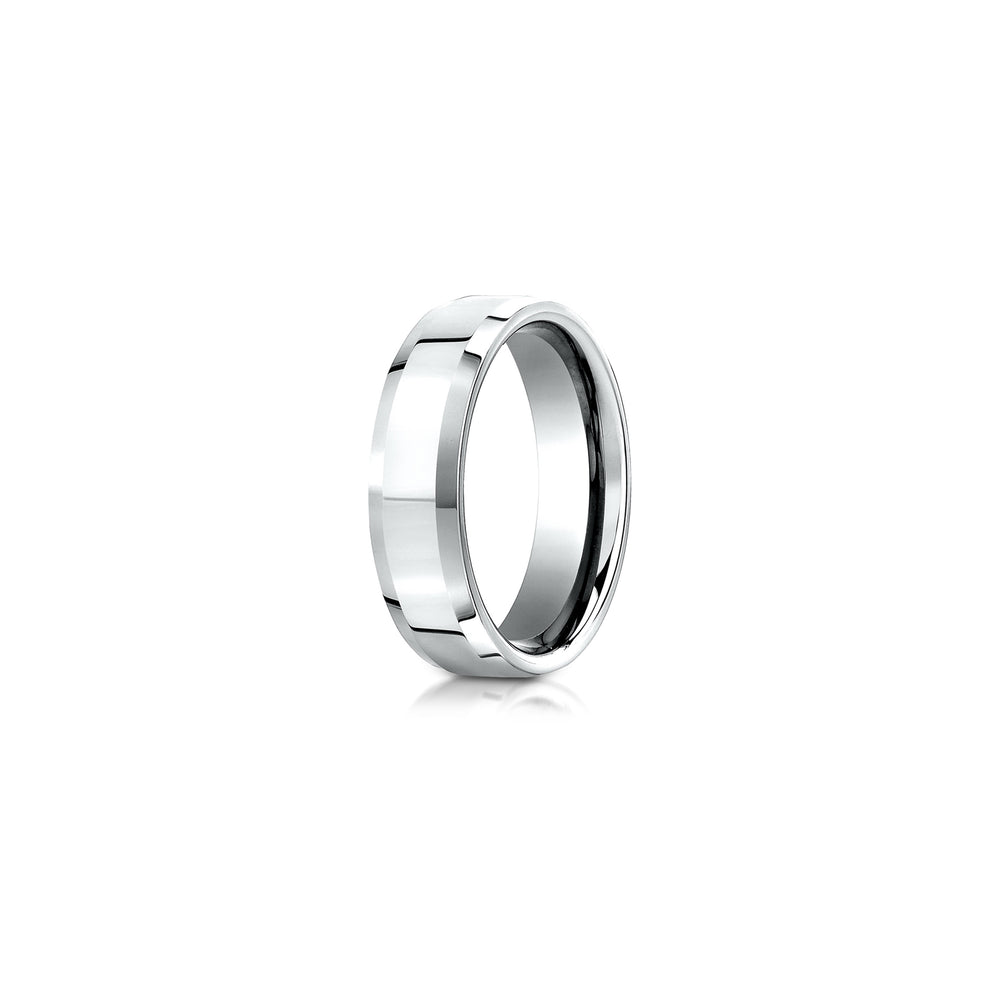 Modern Beveled Men's Wedding Band image 16
