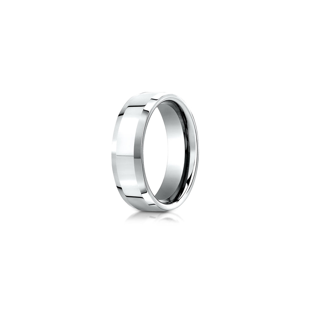Modern Beveled Men's Wedding Band image 17