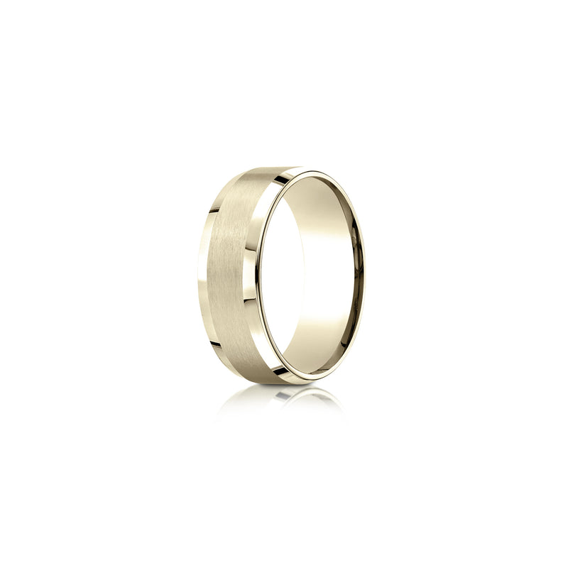 Modern Beveled Men's Wedding Band image 6