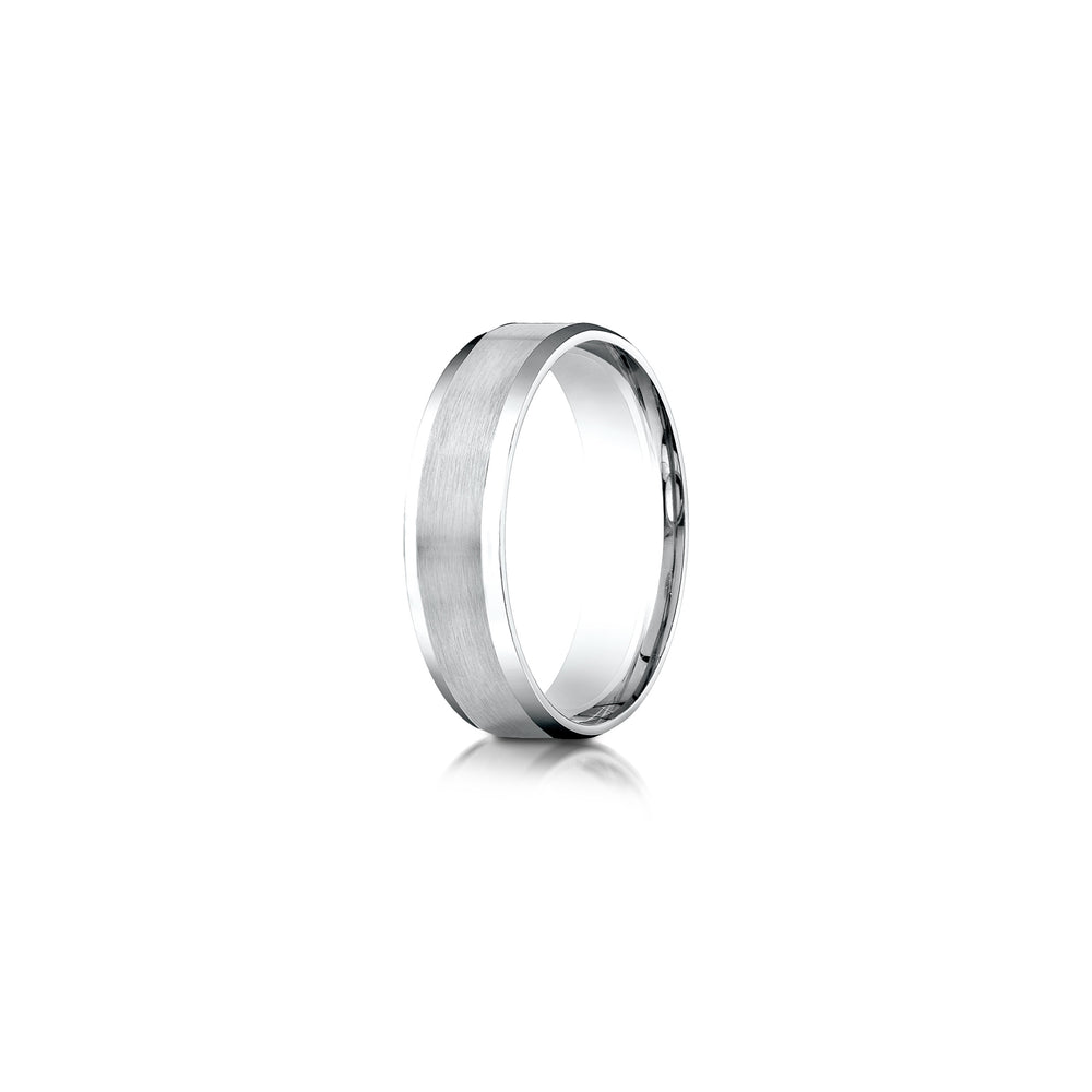 Modern Beveled Men's Wedding Band image 7