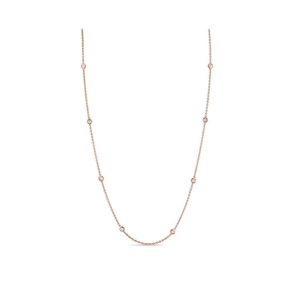 Bezel By The Yard Lab Diamond Necklace image 5