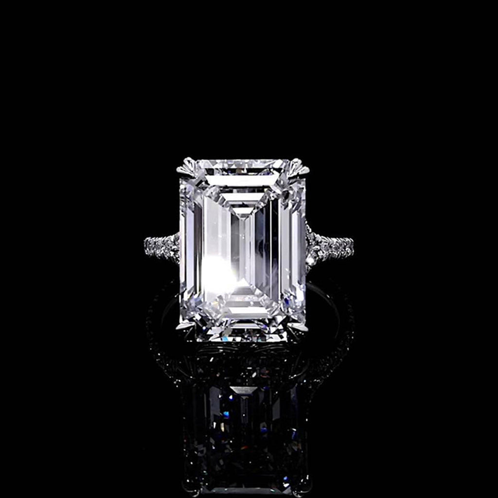 High Jewelry | Jane 14.69 CT Emerald Solitaire Engagement Ring Video