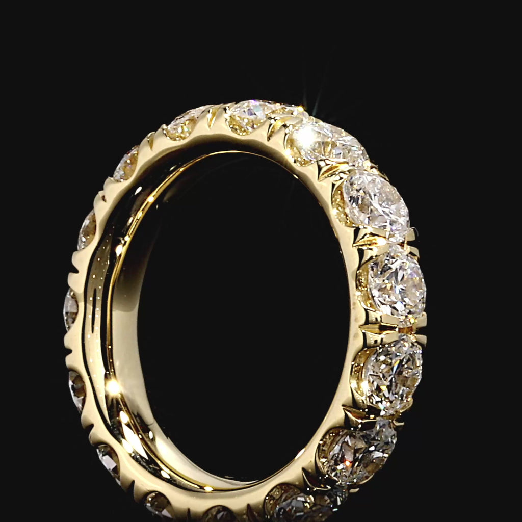 Precious Metal:18k Yellow Gold;Total Carat Weight:5 CTW