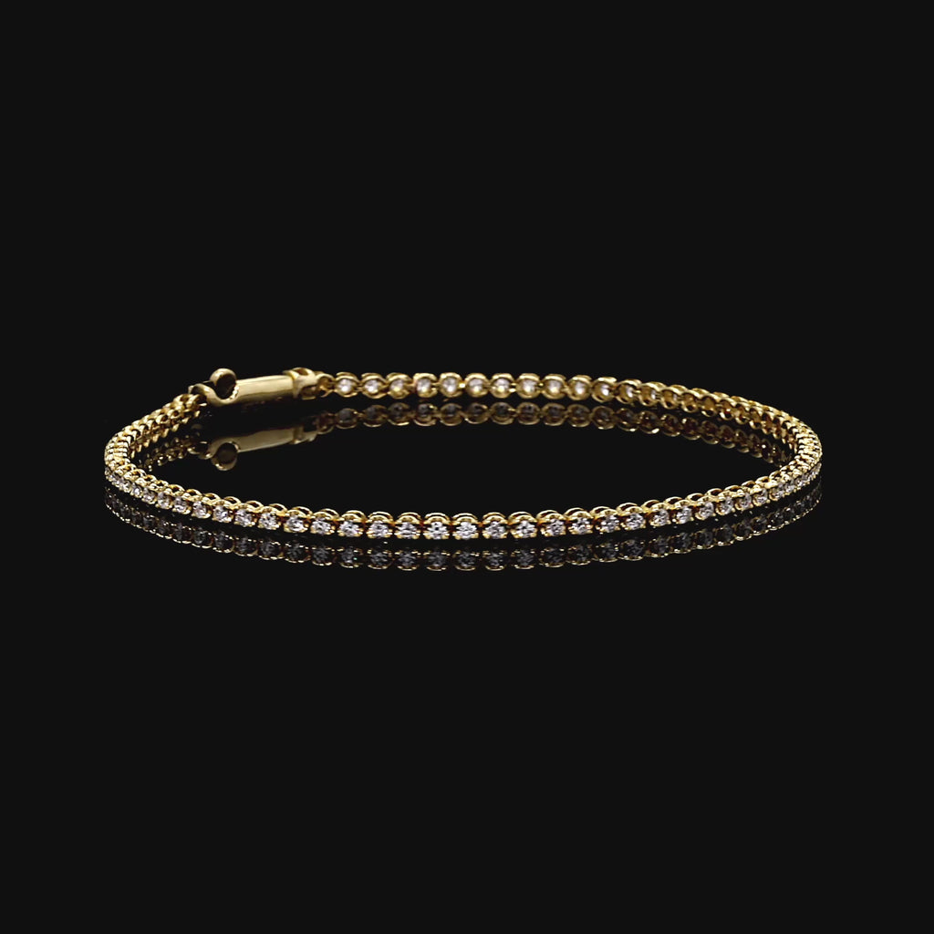 Precious Metal:18k Yellow Gold;Total Carat Weight:1 CTW