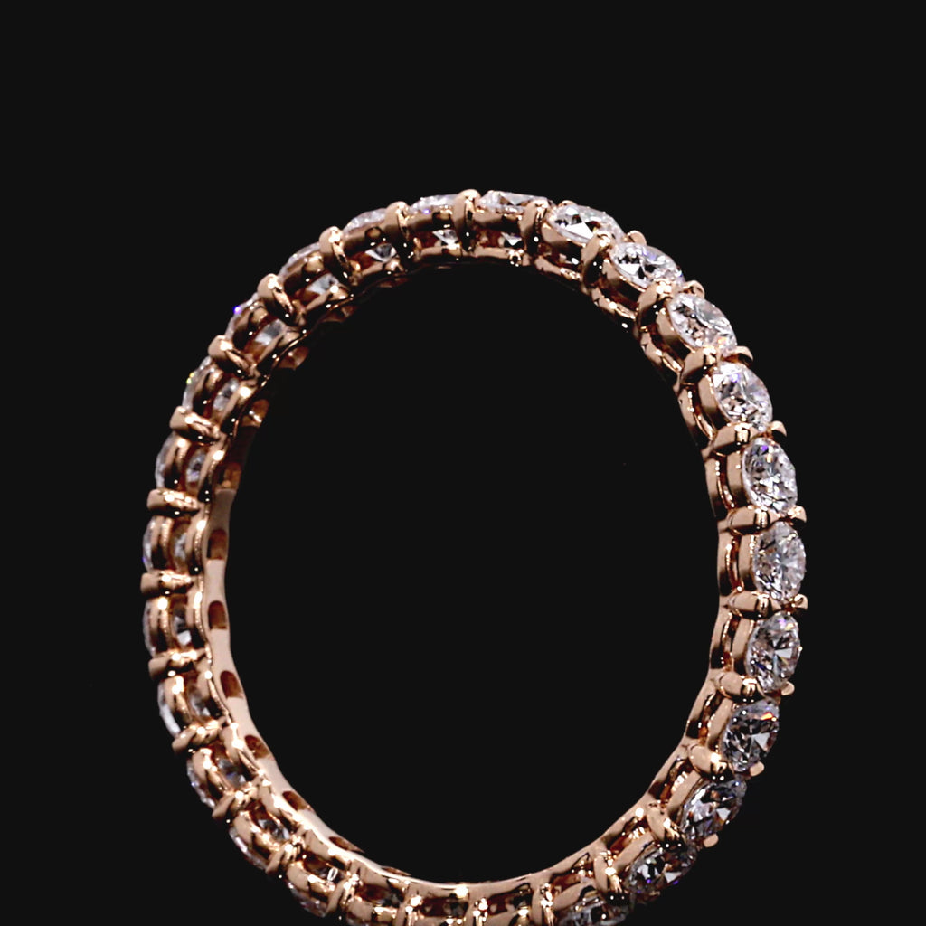 Precious Metal:18k Rose Gold;Total Carat Weight:1.2 CTW