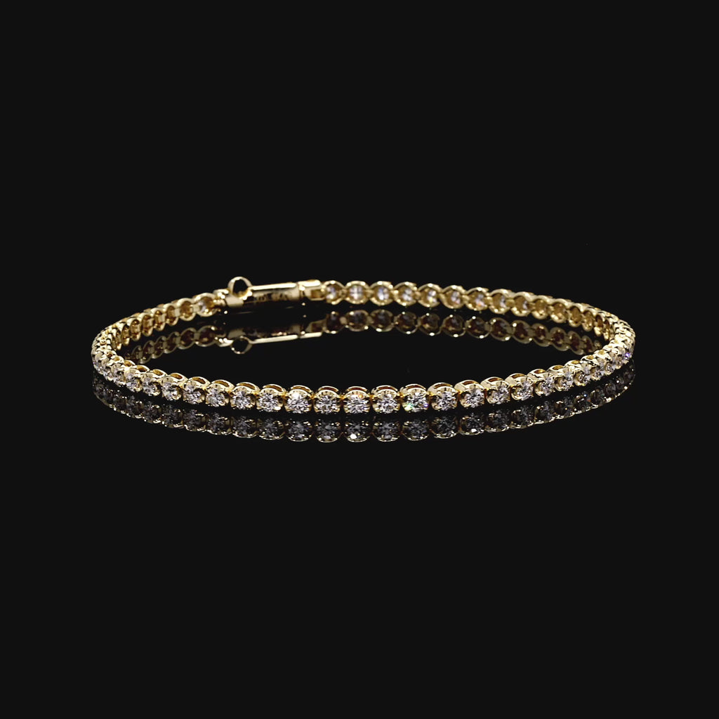 Precious Metal:18k Yellow Gold;Total Carat Weight:2 CTW