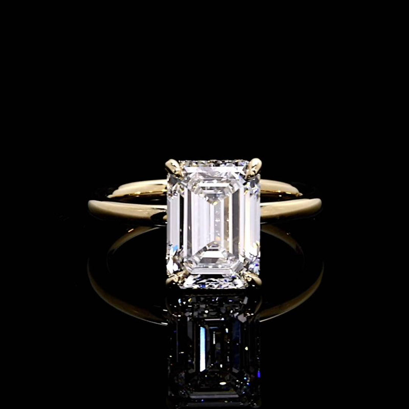 Audrey 4.20 CT Emerald Cut Solitaire Engagement Ring Video