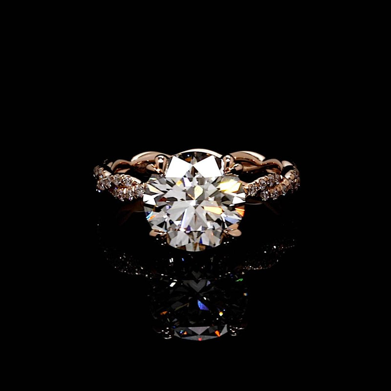Ivy 3.20 CT Round Brilliant Cut Solitaire Engagement Ring Video