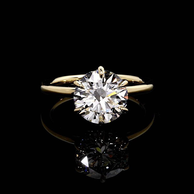 Audrey 3.20 CT Round Brilliant Cut 6-Prong Solitaire Engagement Ring Video