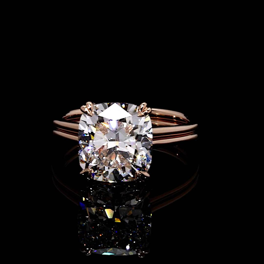 Elle 5.13 CT Cushion Cut Solitaire Engagement Ring Video