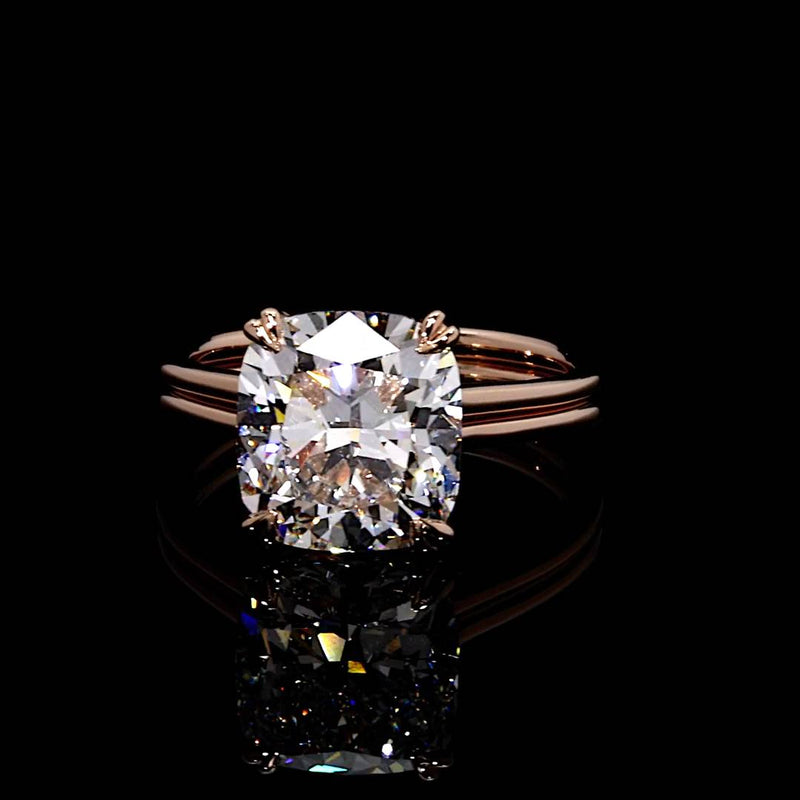 Elle 5.13 CT Cushion Cut Solitaire Engagement Ring Video