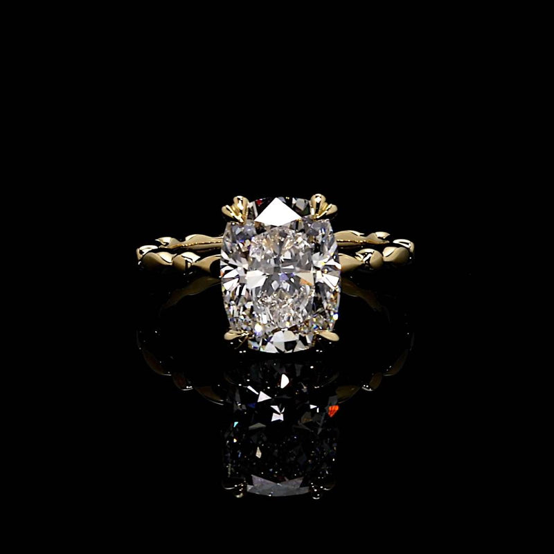 Vivienne 3.76 CT Cushion Cut Solitaire Engagement Ring Video