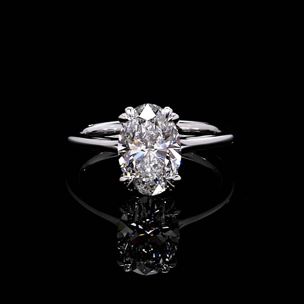 Elle 2.10 CT Oval Cut Solitaire Engagement Ring Video