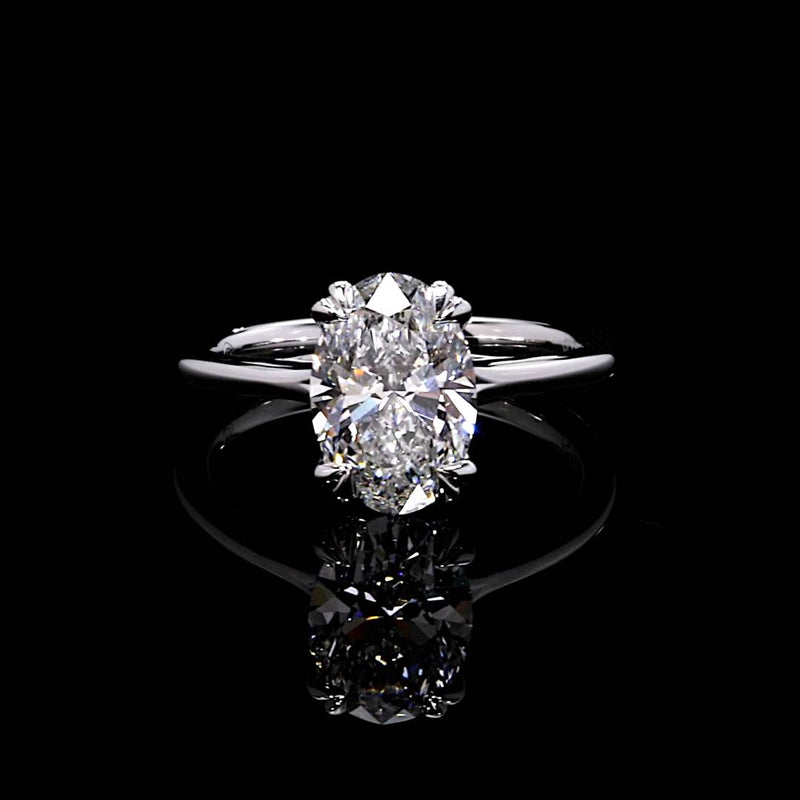 Elle 2.10 CT Oval Cut Solitaire Engagement Ring Video