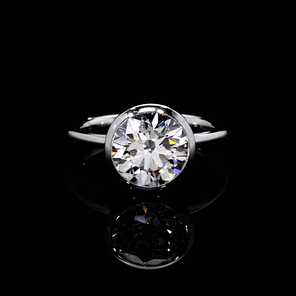 Audrey Bezel 3.20 CT Round Brilliant Cut Solitaire Engagement Ring Video