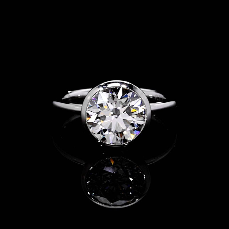 Audrey Bezel 3.20 CT Round Brilliant Cut Solitaire Engagement Ring Video