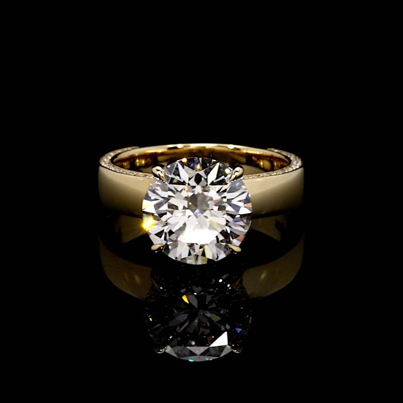 Hayden 4.05 CT Round Brilliant Cut Solitaire Engagement Ring Video