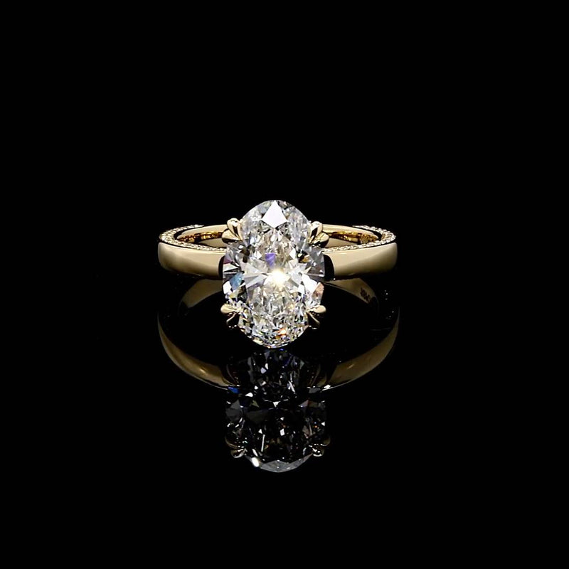 Hayden 3.25 CT Oval Cut Solitaire Engagement Ring Video