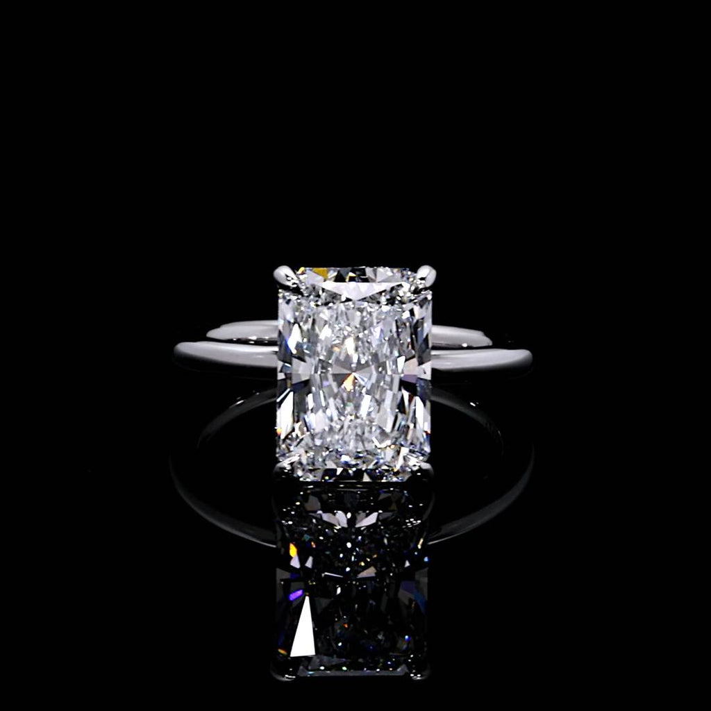 Audrey 4.61 CT Radiant Cut Solitaire Engagement Ring Video